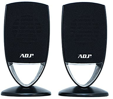 adj Slinky Set di Altoparlanti 2.0, Speaker Casse Stereo con Potenza 4W, Alimentate via USB, Jack da 3,5mm per PC, Tablet, Mac, Nero