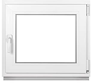 Premium Kellerfenster Von Fenstiger - Kunststofffenster Weiß BxH 600 x 500 mm - Garagenfenster/Gartenhaus Fenster BxH 60 x 50 cm 2-fach Verglast - Din Rechts-Funktion Dreh Kipp Fenster-Alle Größen