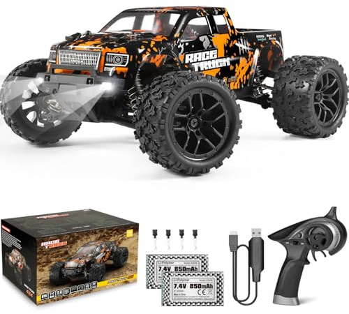 HAIBOXING Ferngesteuertes Auto 4WD RC Auto 36 km/h Hochgeschwindigkeits 1/18 Monstertruck 2.4GHz All Terrain Wasserdicht Rennauto Geländewagen, Crawler Spielzeug Geschenk für Kinder Erwachsene