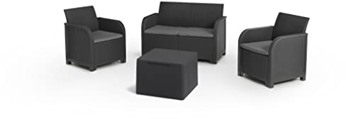 Keter Rosalie Lounge Set Graphite