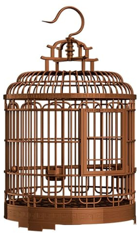 F Fityle Cage à Oiseaux de Luxe pour Perroquet, Grande Cage à perruches, Cage à Oiseaux pour aras, cacatoès, inséparables Gris, Petits Oiseaux, D