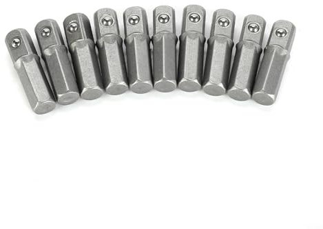 ZMdooreasy 10 Packungen Stecknuss-Adapter, Reduzierstück, Bohrbuchsenadapter, federbelastetes Kugellager, für Wechselfutter 1/4 Zoll, Bohrfutter