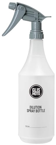 Glismoto Dilute Pro – 947 ml (32 oz) Chemical-Resistant Spray Bottle for Cleaning Solutions & Car Detailing Care, Professional Dilution Bottle with 1:1–10:1 Ratio Markings (Black Logo 1 Bottle, 1)
