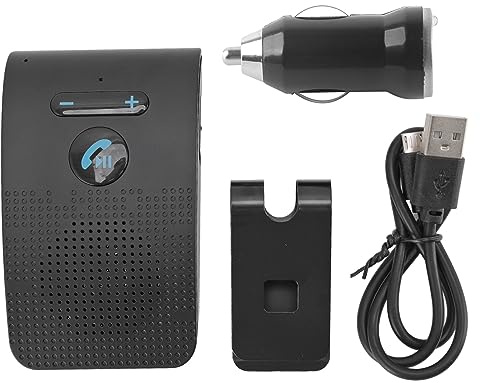 MechKit Bil Bluetooth-handsfree, trådlös solvisir adapter, handsfree, MP3-högtalare med clip på baksidan, dubbel anslutning, Bluetooth 5.0 f
