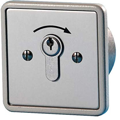 BAUER - Schlüsselschalter 1 Schliesser, Unter Putz | Taster, Sicherheit, für Hörmann, Garagentor, Handsender