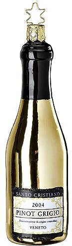 Inge-glas Christbaumschmuck Weinflasche Pinot Grigio