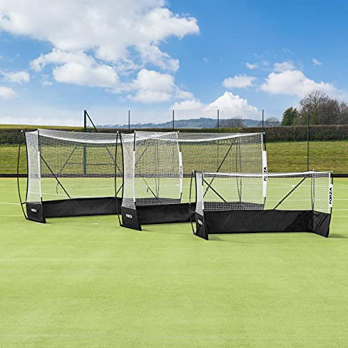 FORZA Proflex Feld Hockeytore - 3X Große Optionen: 2,44 x 1,22m / 3 x 2m / 3,66 x 2,14m | Pop-Up-Design, tragbare Torpfosten für den Garten, Schule, Clubs (mit Sandsäcke, 2,44m x 1,2m (Mini))
