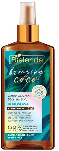 Bielenda bronzing coco - self-tanning coconut mist body + face 2in1, 150ml