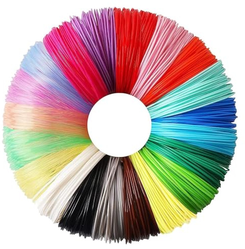 20 Colores Filamento de impresión 3D，Filamento para Bolígrafo 3D，para Pluma 3d, Lápiz 3d, Materiales Impresión 3d.