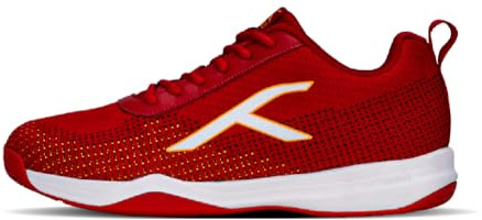 HUNDRED Blade Lite, Badminton Shoes Unisex Adulto, Red/Orange/White, 42 EU