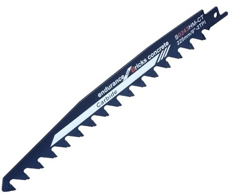 HENGBIRD Hojas de sierra de sable, piedra, sierra de sable, metal duro para sierra de piedra, hojas de sierra para sierra de sable para madera, metal, piedra, hormigón, ladrillo, compatible con