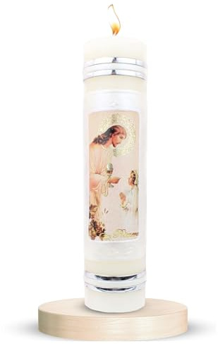 Authenthic First Communion Candle Made by Mexican Artisans at La Villa de Guadalupe | Vela de Primera comunion para niño o niña | Vela para Primera comunion para niña | First Communion Candle Set