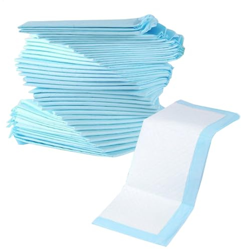 Lot de 100 tapis à langer jetables en tissu non tissé étanche pour bébés, adultes et animaux domestiques, pour tables, lits ou sols 32 x 45 cm