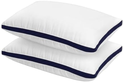 Pillows 4 Pack Hotel Quality Side Sleeper Bounce Back Bed Pillow - White Pillows 2 Pack Neck Pillow Shoulder Back Support Super Soft Firm Machine Washable Hypoallergenic (2, Hotel Pillow)