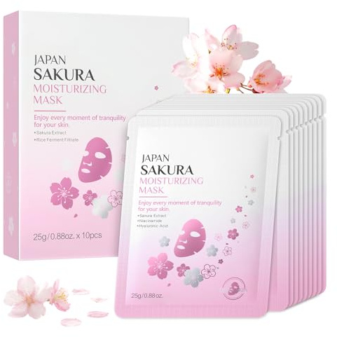 BeauBase Kit de Mascarillas Faciales Sakura