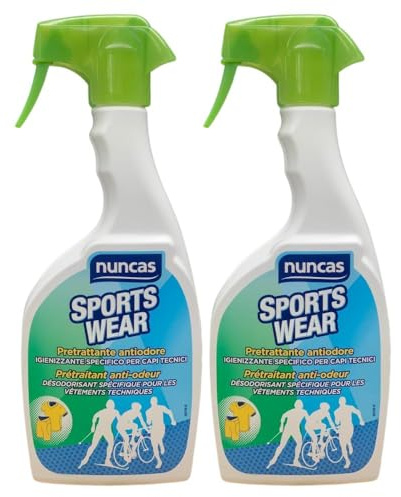 Pretrattante Antiodore, Igienizzante Specifico per Capi Tecnici, Elimina il Cattivo Odore 500ml (2 Unità)