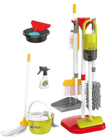 Set Di Pulizia Giocattolo Per Bambini,Forniture Di Gioco Educative Realistiche,Giocattolo Pulizia Per Gioco Di Finzione - Per Ragazzi E Ragazze In Età Prescolare Per Attività Di Apprendimento