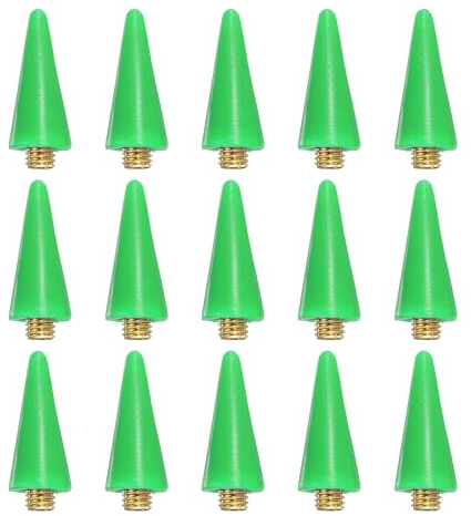 PATIKIL Lot de 15 têtes de cire - Outil de sélection de strass - Accessoires pour peinture diamant - Stylo à double extrémité - Vert