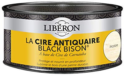 Libéron Cire antiquaire Black Bison en pâte, Incolore, 500cc