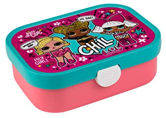 Mepal - Porta Pranzo Campus - Porta Pranzo Bento per Bambini - Porta Pranzo con Scomparto Bento e Forchetta - Con Chiusura a Clip - Senza BPA e Lavabile in Lavastoviglie - 750 ml - Lol Surprise,