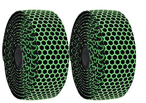 MiOYOOW 2 Rollen Fahrradlenker Bänder, Lenker Band rutschfeste Atmungsaktive Fahrradlenkerbandagen mit Wabenoberfläche für Mountainbike Rennrad MTB