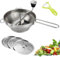 Sunoya Passiergerät Edelstahl, Passiergerät Aus Edelstahl, Passiermühle Edelstahl Mit 3 Siebeinsatz Und Hautschäler, Mühle Presse Passiersieb Kartoffelpresse Für Suppe Marmelade Baby Brei Saucen