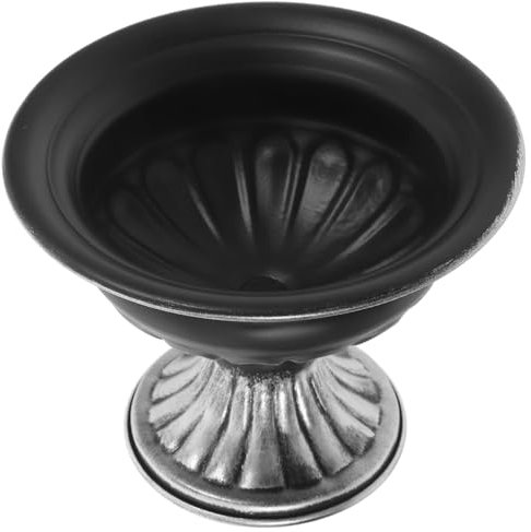 Amosfun Decorative Flowerpot for Front Door Garden Plant Pot Silver Plant Pot for Wedding Decoration