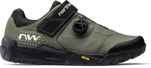 Northwave Overland Plus MTB Schuhe Trail All Mountain – Fahrradschuhe mit X-Dial SLW3, Explorer Sohle, atmungsaktiv und robust für Offroad, GRÜN 44