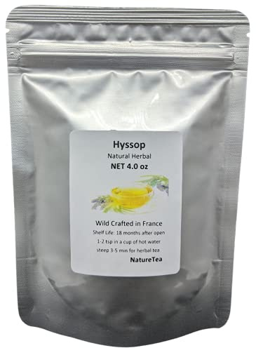 Hyssop - Hyssopus officinalis Loose Leaf c/s 100% from Nature (4 oz)