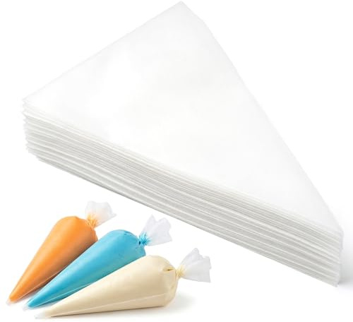 Piping Bags,ilauke 200 Pcs 13 inch Pastry Bags Disposable Icing Bags,Anti Burst Cake Decorating Bag,Non-Slip Durable Frosting Piping Bag for Cookie Cake Decorating Supplies Cupcakes Baking Decoration