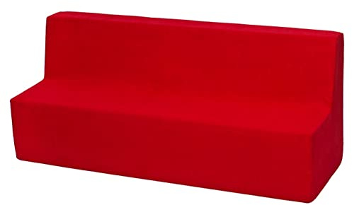 Velinda Canapé, Sofa, lit, Meubles Chambre d'enfant, Jeu Confort Repos (Couleur: Rouge)
