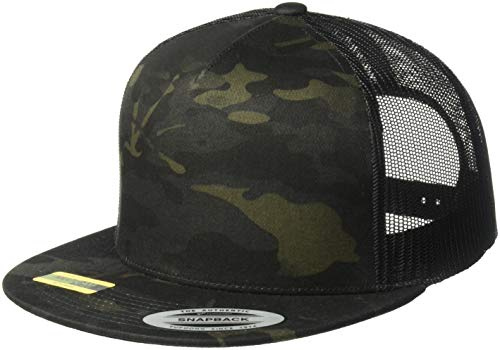 Yupoong Unisex YP Classics Multicam Trucker Hat, Multicam Black, One Size