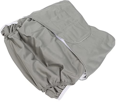 XINL Inkontinenzschutzwindeln, wiederverwendbare Stoffwindel für Erwachsene, atmungsaktiv für den Alltag für ältere Menschen (Grau, 1 Stück)