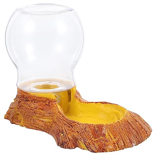 iplusmile Distributore automatico di acqua, 1 set di supporto per geco, drago, terrario, barbuto scuro, per mangiare, strumento per, abbeveratoio, piatto per gattonare, anfora