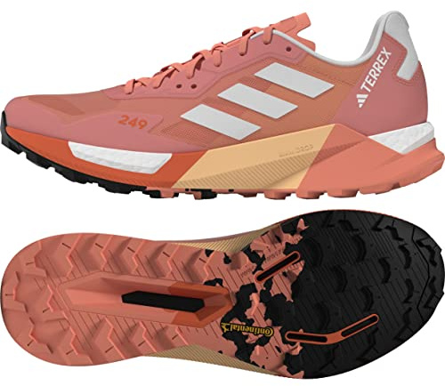 ADIDAS Damen Terrex Agravic Ultra W Sneaker, Coral Fusion Crystal White Impact Orange, 38 EU