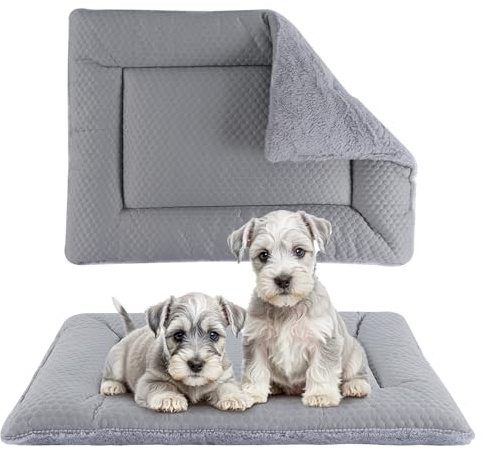 BVAGSS Cuscino per Cane Reversibile, Materassino per Cani Lavabile, Tappetino Letto Lavabile per Animali Domestici Adatto XH080 (76x50cm,Grigio)