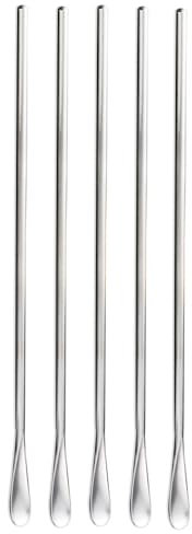 LAKYMIE 5 Stück Latte Macchiato Löffel Set 26cm Lange Löffel Eislöffel Rührlöffel aus Edelstahl für Eiskaffee Eistee Milchshake Eisbecher Cocktails und Desserts