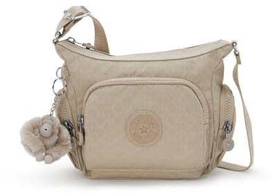 Kipling Gabbie Mini Printed Crossbody Bag, Schild Beige geprägt, Einheitsgröße