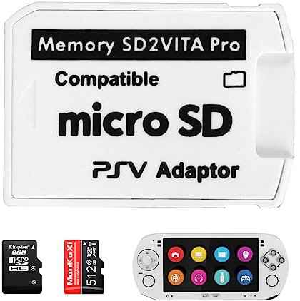Ultimate Version SD2Vita 6.0 Memory Card Adapter for PS Vita PSVSD Micro SD Adapter Compatible with HENkaku Enso System SD2Vita Convertor for PS Vita 1000 2000 Memory Card Full Coverage