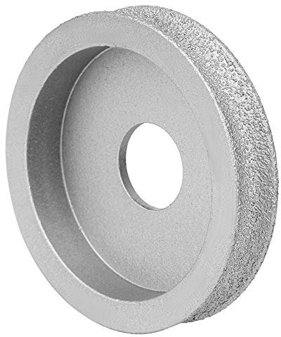 Mola Diamantata Manuale, Mola Diamantata Brasata per Uso a Umido e a Secco 7,3 Cm Mola Diamantata per la Molatura di Pietra, Marmo, Granito, Vetro (Mola concava 1.0)