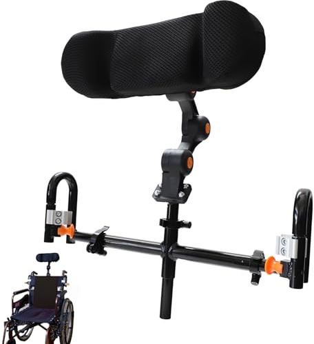 Reposacabezas ajustable para silla de ruedas – Almohada y cojín ergonómicos para reposacabezas, soporte de cabeza y cuello, ideal para personas mayores y discapacitadas – Compatible con sillas manuale