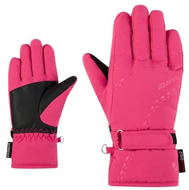 Ziener Mädchen LAMONIA-Z Ski-Handschuhe/Wintersport | Primaloft, wasserabweisend, PFC frei, pop pink, 6,5