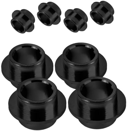 Healeved 8 Pezzi Distanziali per Cuscinetti Skateboard e Inline in Metallo Nero 608 Assorbimento Urti e Riduzione Rumore per Fitness e Allenamento