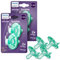 Philips AVENT Soothie Kiefergerechter Baby Schnuller, 100% Silikon, einteilig, BPA-frei, für Babys von 0-3 Monaten, grün, 4er-Pack, Modell SCF190/41