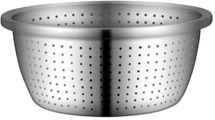 UPKOCH Edelstahl-Sieb 20 cm Küchensieb Küchensieb Nudelsieb Reis Waschschüssel Salat-Sieb Spülmaschine
