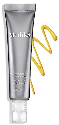 Medik8 Crystal Retinal Ceramide 10 Augencreme - Anti-Aging & Anti-Falten- Glättungs- & Straffungs-Augencreme - 0.10% Retinalstärke - 11-mal schneller als Retinol - 15ml
