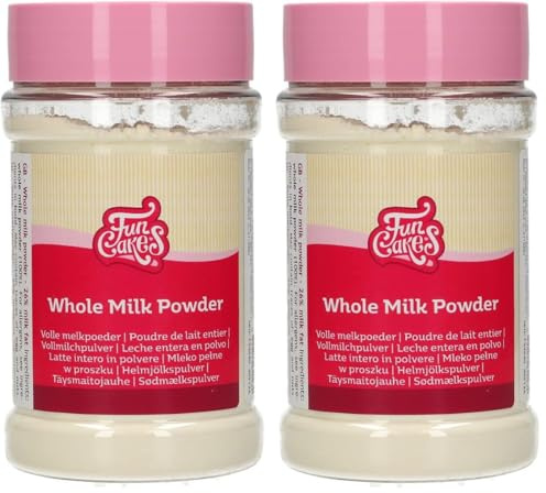 FunCakes Poudre de Lait Entier: ajoute de la texture et de la saveur aux produits cuits, rehausse le goût, texture plus crémeuse, 150 g. (Lot de 2)