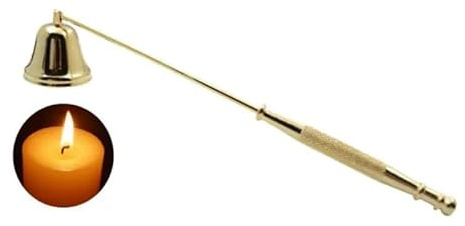 DPWOUM Gold Long Handle Stainless Steel Candle Snuffer