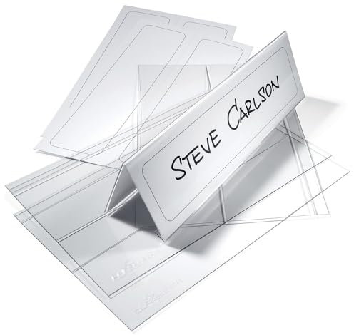 DURABLE | Tischnamensschild aus PET | HxB 61/122 x 210 mm | VE 30 Stk