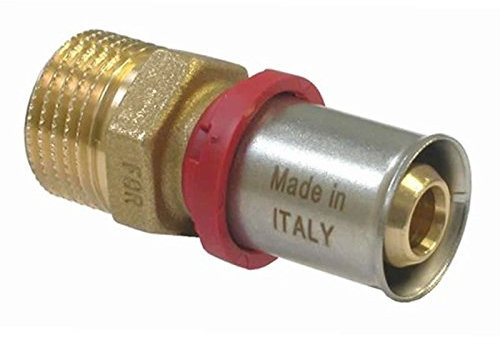 RACCORDO A PRESSARE PER TUBO MULTISTRATO 1/2 M X 20